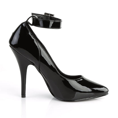 SEDUCE-431 Black Patent Pump Pleaser