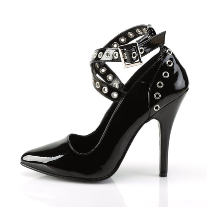 SEDUCE-443 Black Patent Pump Pleaser