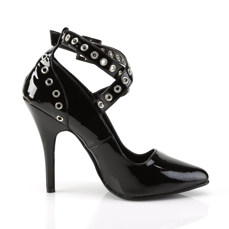 SEDUCE-443 Black Patent Pump Pleaser US Size (Women's): 5