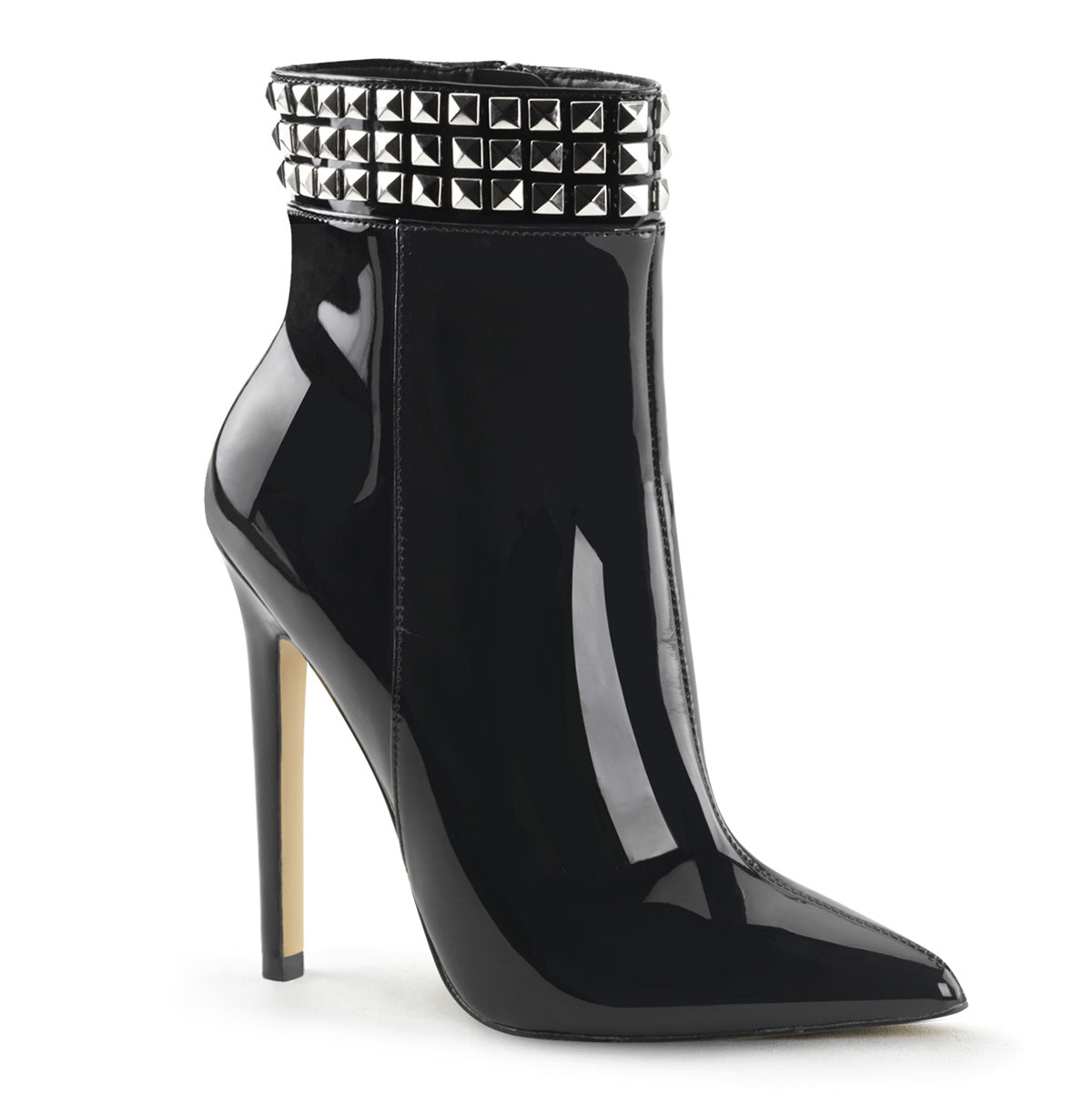 SEXY-1006 Black Patent Ankle Boot Pleaser