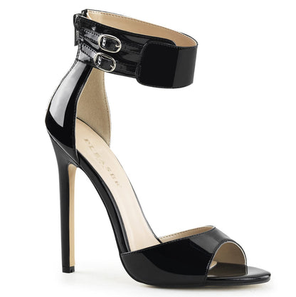 SEXY-19 Black Patent Sandal Pleaser