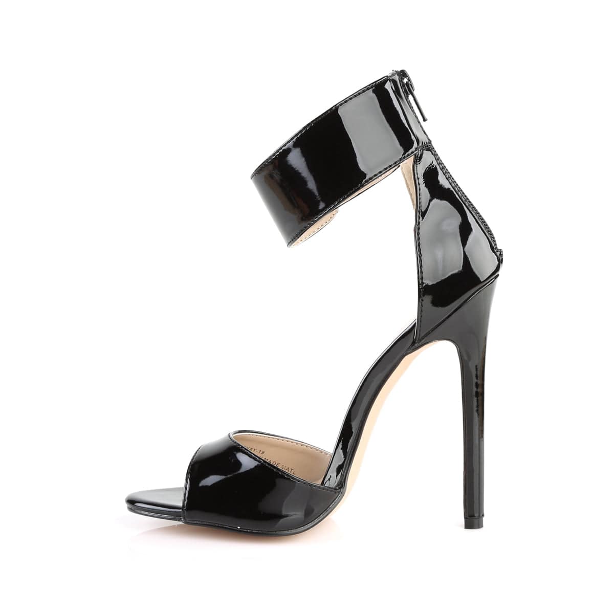 SEXY-19 Black Patent Sandal Pleaser