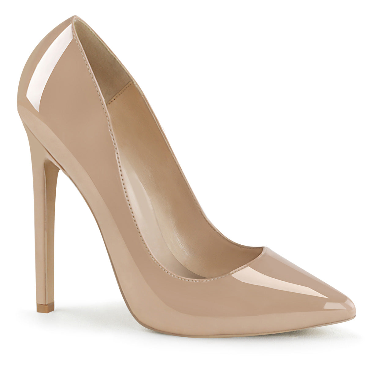 SEXY-20 Nude Patent Pump Pleaser