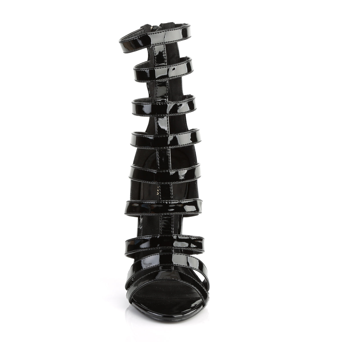 SEXY-52 Black Patent Sandal Pleaser