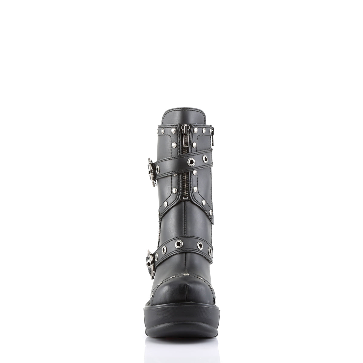 SINISTER-201 Black Vegan Leather Ankle Boot Demonia