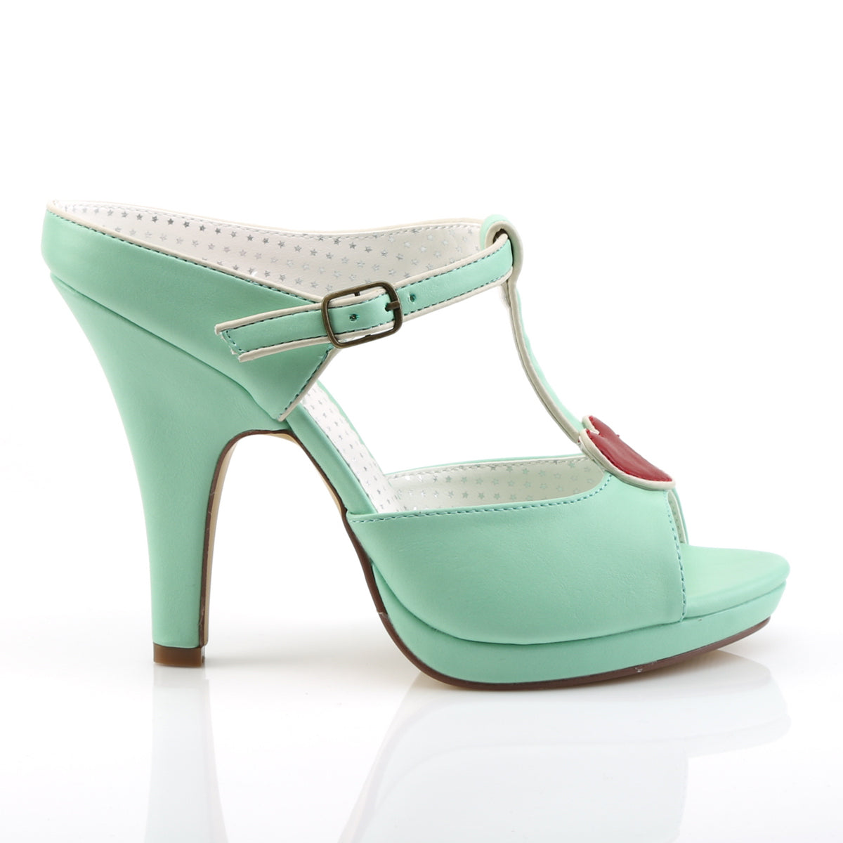 SIREN-09 Mint Faux Leather Pin Up Couture