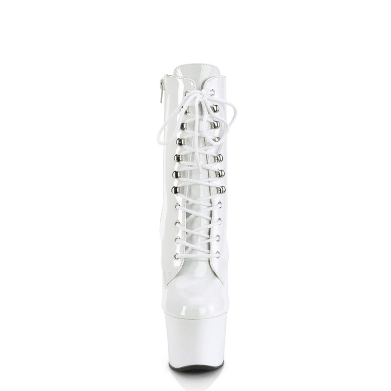SKY-1020 White Patent/White Ankle Boot Pleaser US Size (Women's): 5