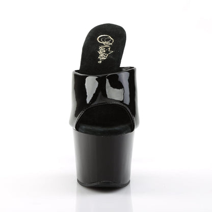 SKY-301 Black Patent Platform Sandal Pleaser