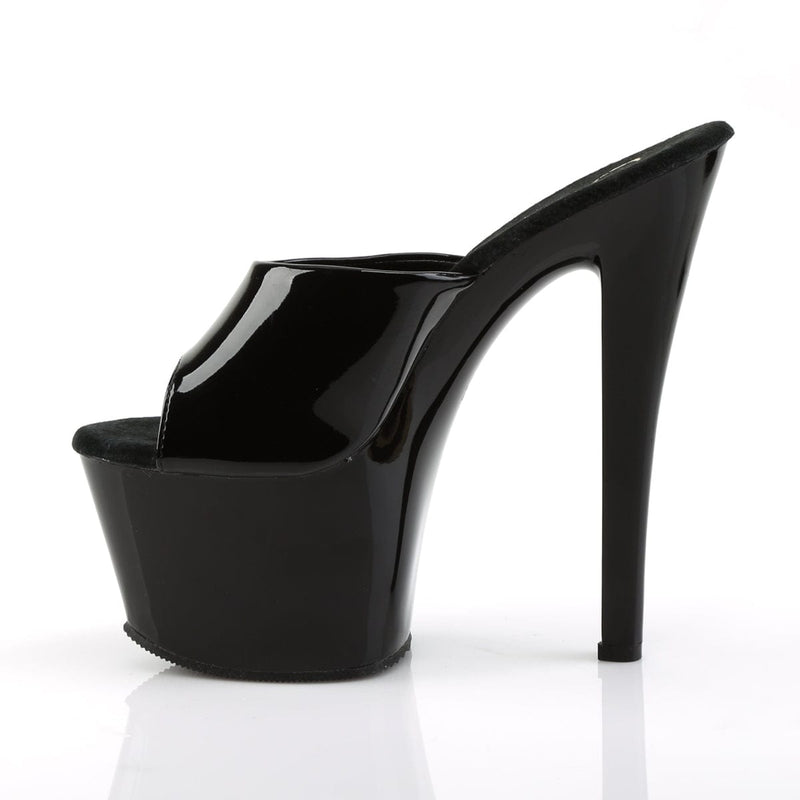 SKY-301 Black Patent/Black Platform Sandal Pleaser US Size (Women's): 5
