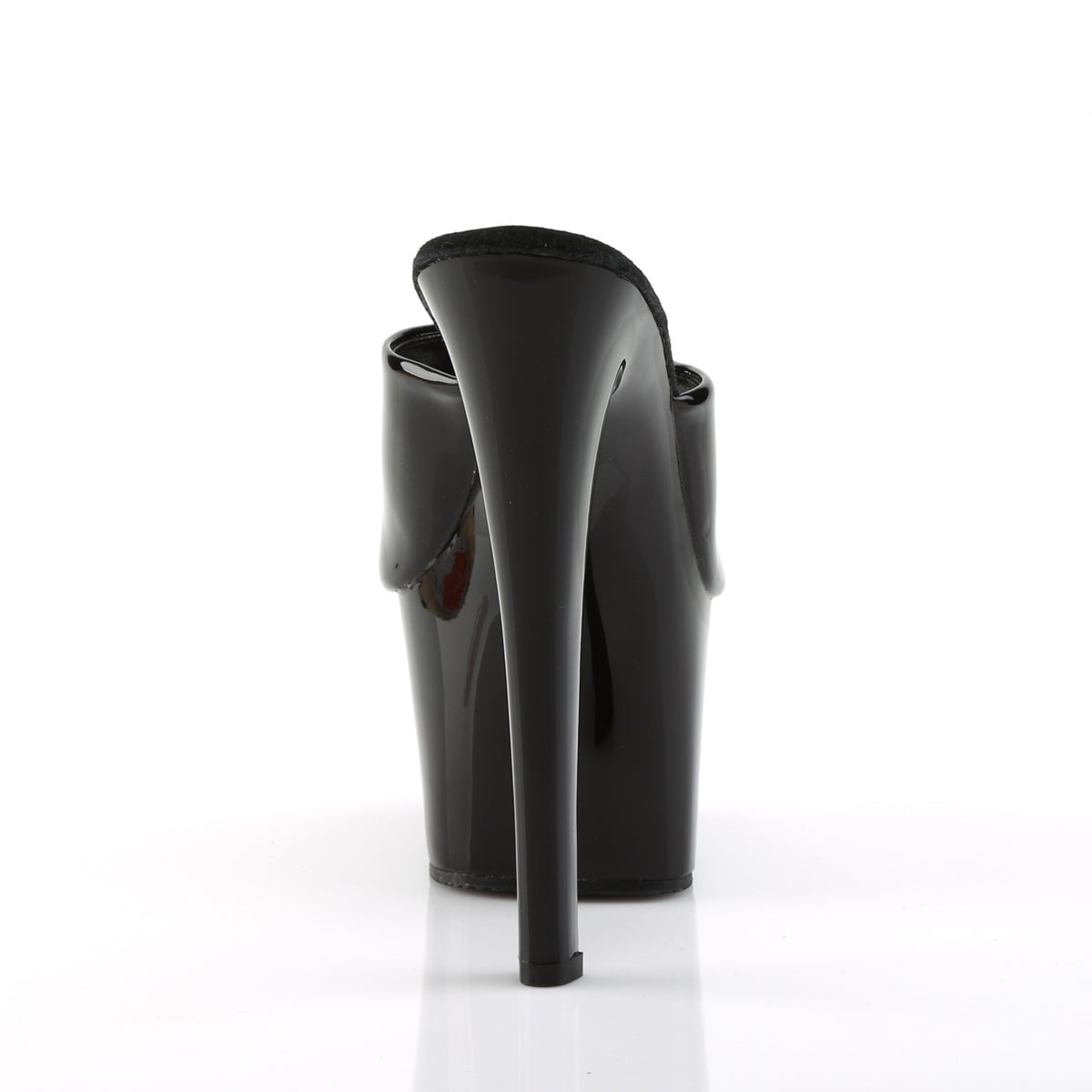 SKY-301 Black Patent Platform Sandal Pleaser