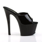 SKY-301 Black Patent/Black Platform Sandal Pleaser US Size (Women's): 5