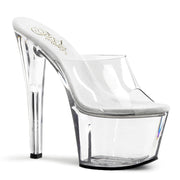 SKY-301 Clear/Clear Platform Sandal Pleaser US Size (Women's): 5