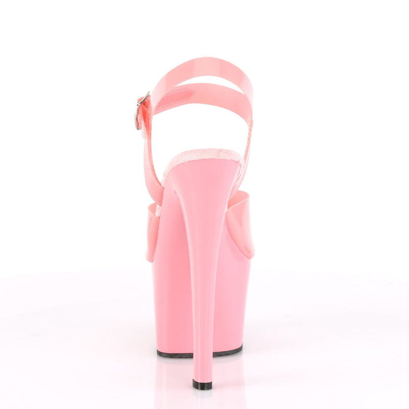 SKY-308N Baby Pink (Jelly-Like) TPU/Baby Pink Platform Sandal Pleaser US Size (Women's): 5