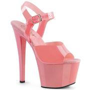 SKY-308N Baby Pink (Jelly-Like) TPU/Baby Pink Platform Sandal Pleaser US Size (Women's): 5