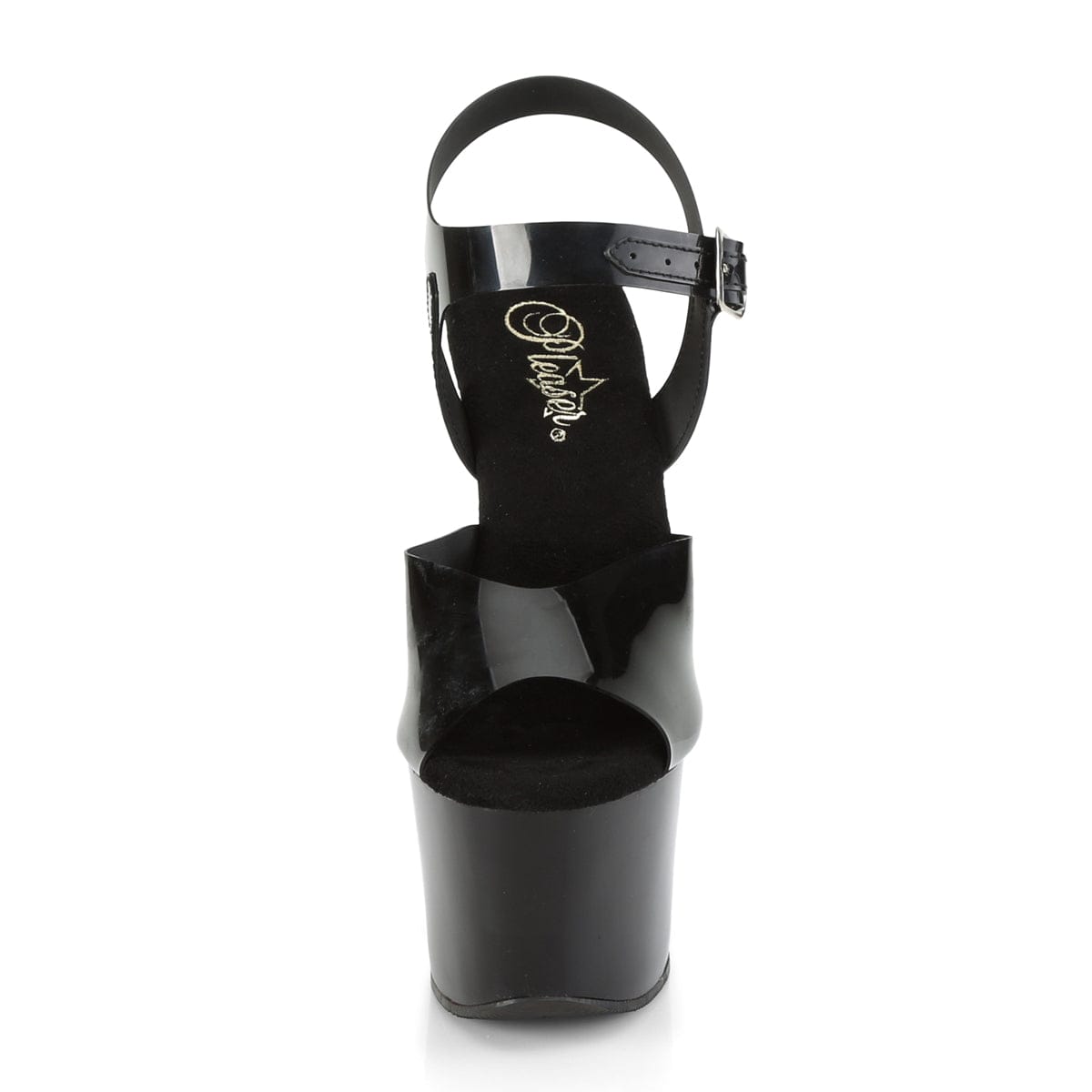 SKY-308N Black (Jelly-Like) TPU/Black Platform Sandal Pleaser US Size (Women's): 5