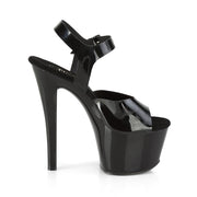 SKY-308N Black (Jelly-Like) TPU/Black Platform Sandal Pleaser US Size (Women's): 5