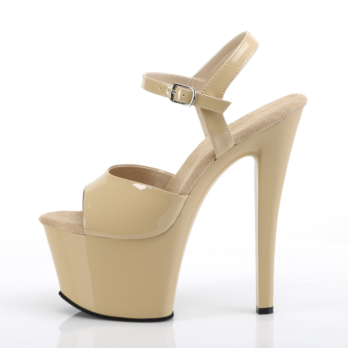 SKY-309 Cream Patent/Cream Platform Sandal Pleaser
