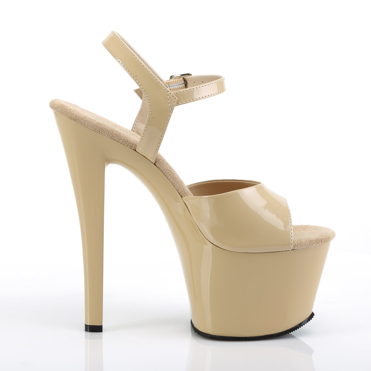 SKY-309 Cream Patent/Cream Platform Sandal Pleaser