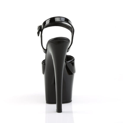 SKY-309VL Black Patent Platform Sandal Pleaser