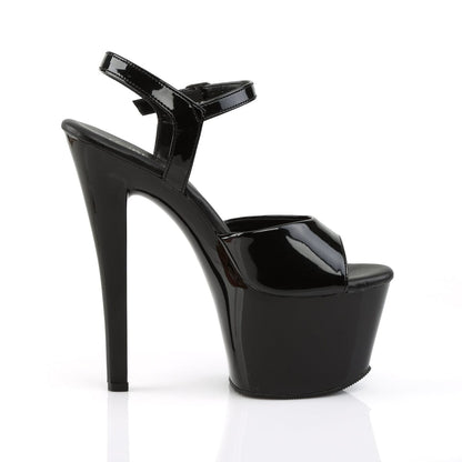 SKY-309VL Black Patent Platform Sandal Pleaser