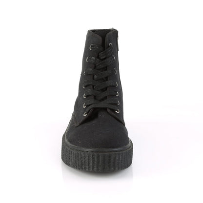SNEEKER-201 Black Canvas Creeper Demonia