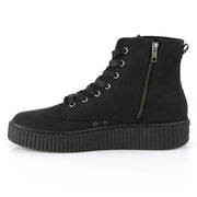 SNEEKER-201 Black Canvas Creeper Demonia US Size (Unisex/Men's): 4
