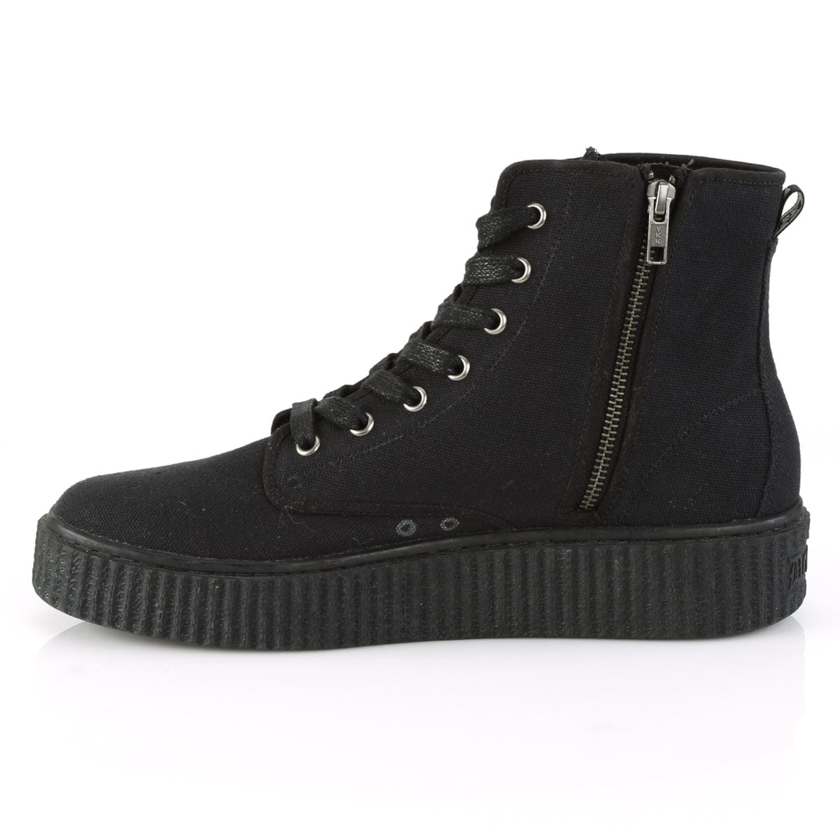 SNEEKER-201 Black Canvas Creeper Demonia