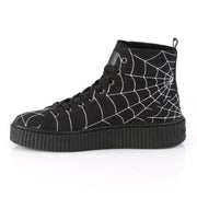SNEEKER-250 Black Canvas Creeper Demonia US Size (Unisex/Men's): 4