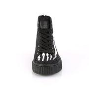 SNEEKER-252 Black Canvas Creeper Demonia US Size (Unisex/Men's): 4