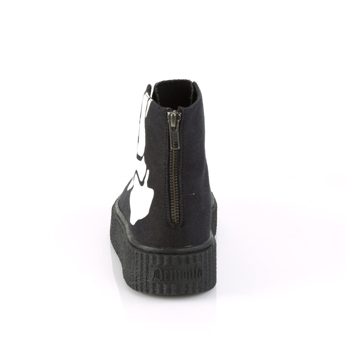 SNEEKER-252 Black Canvas Creeper Demonia US Size (Unisex/Men's): 4