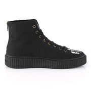 SNEEKER-252 Black Canvas Creeper Demonia US Size (Unisex/Men's): 4
