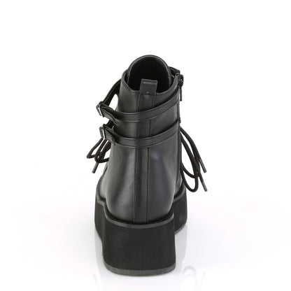 SPRITE-70 Black Vegan Leather Ankle Boot Demonia