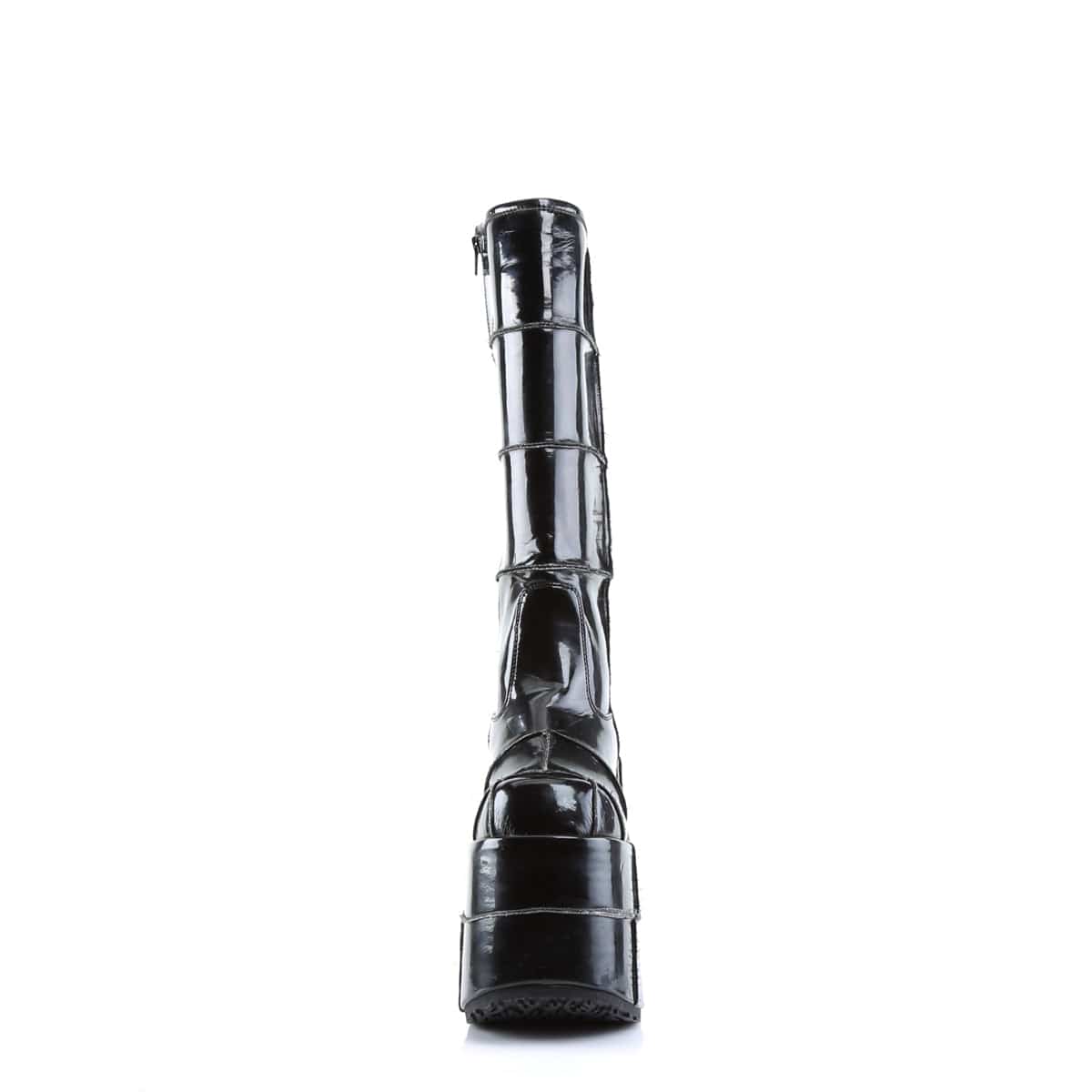 STACK-301 Black Patent 7 Inch Demonia US Size (Unisex/Men's): 4
