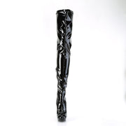SULTRY-4000 Black Stretch Patent/Black NEW Fabulicious US Size (Women's): 5