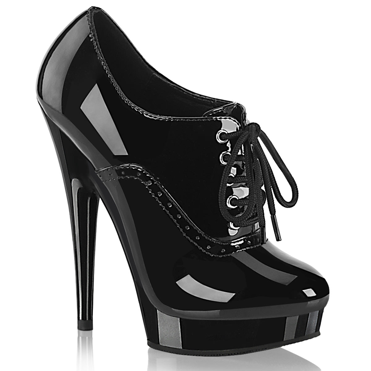 SULTRY-660 Black Patent/Black Fabulicious