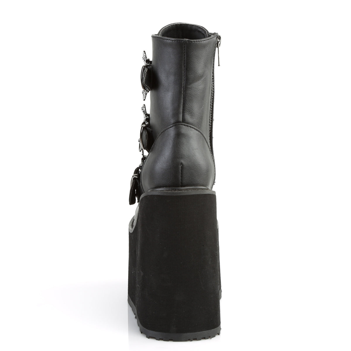 SWING-103 Black Vegan Leather Ankle Boot Demonia