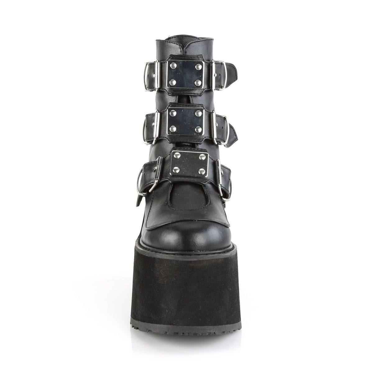 SWING-105 Black Vegan Leather Ankle Boot Demonia
