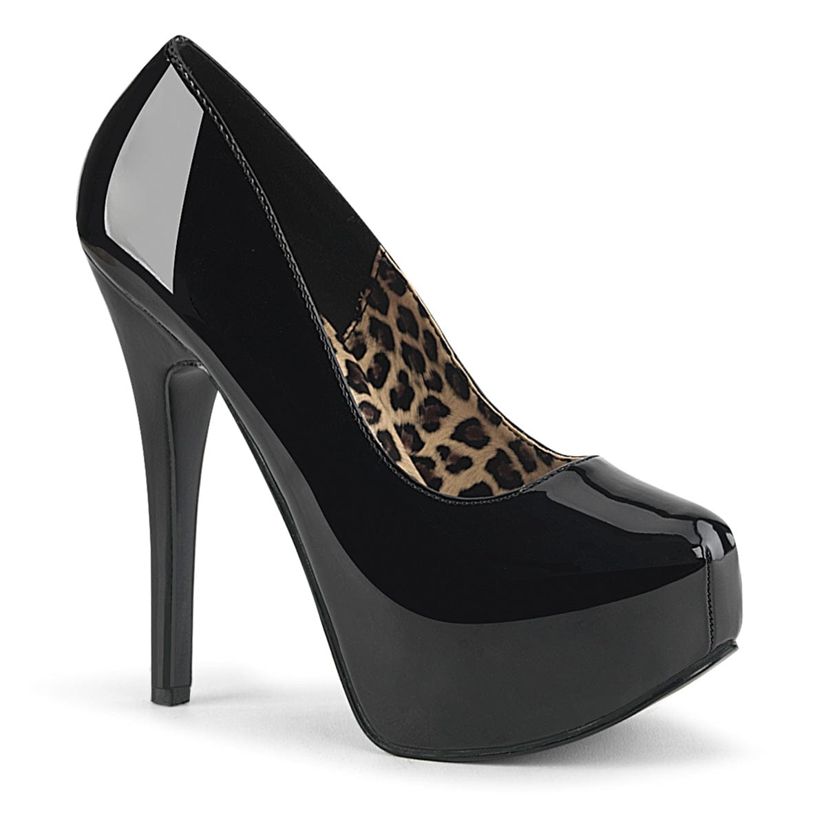 TEEZE-06 Black Patent Bordello
