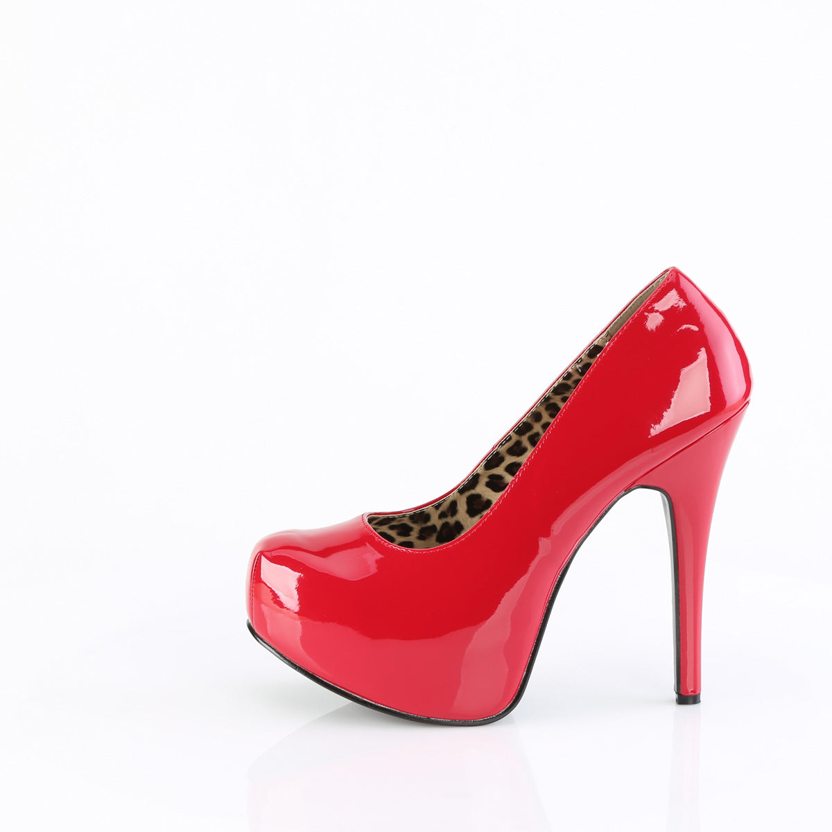 TEEZE-06W Red Patent Pleaser Pink Label