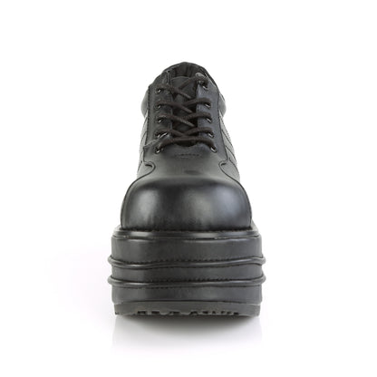 TEMPO-08 Black Vegan Leather Shoe Demonia