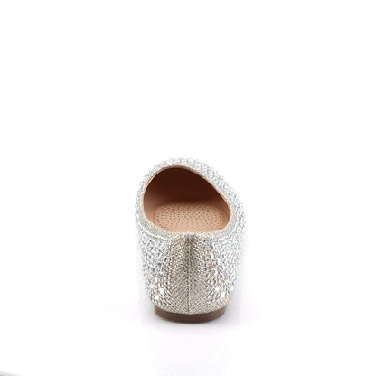TREAT-06 Nude Glitter Mesh Fabric Fabulicious