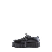 V-CREEPER-502 Black Vegan Leather Creeper Demonia US Size (Unisex/Men's): 4