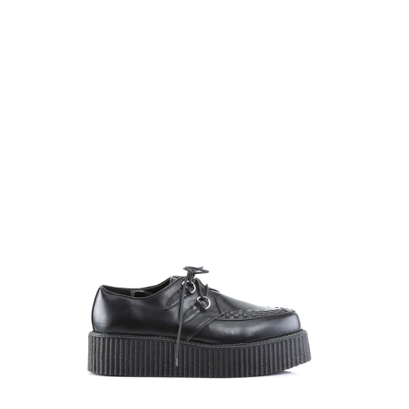 V-CREEPER-502 Black Vegan Leather Creeper Demonia US Size (Unisex/Men's): 4