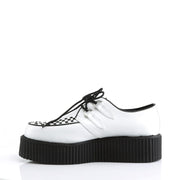 V-CREEPER-502 White Vegan Leather Creeper Demonia US Size (Unisex/Men's): 4