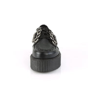 V-CREEPER-516 Black Vegan Leather Creeper Demonia US Size (Unisex/Men's): 4