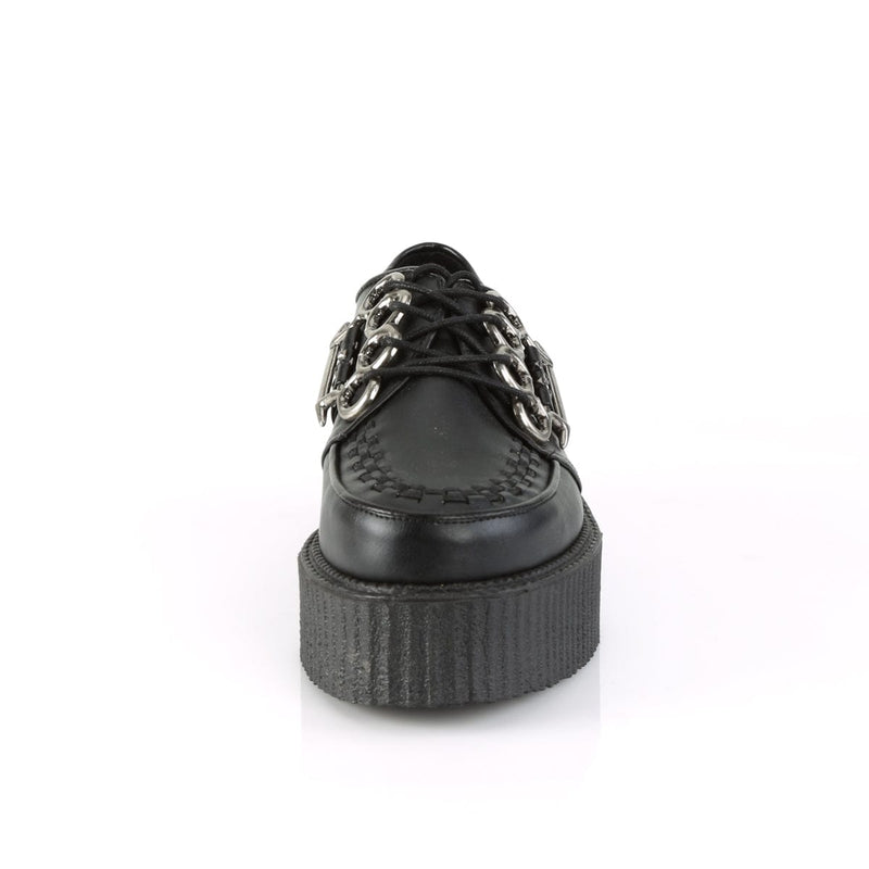 V-CREEPER-516 Black Vegan Leather Creeper Demonia US Size (Unisex/Men's): 4