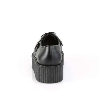 V-CREEPER-516 Black Vegan Leather Creeper Demonia