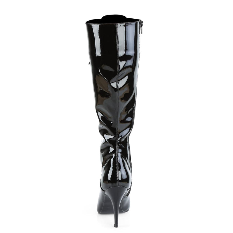 VANITY-2020 Black Patent Knee Boot Pleaser US Size (Women's): 6