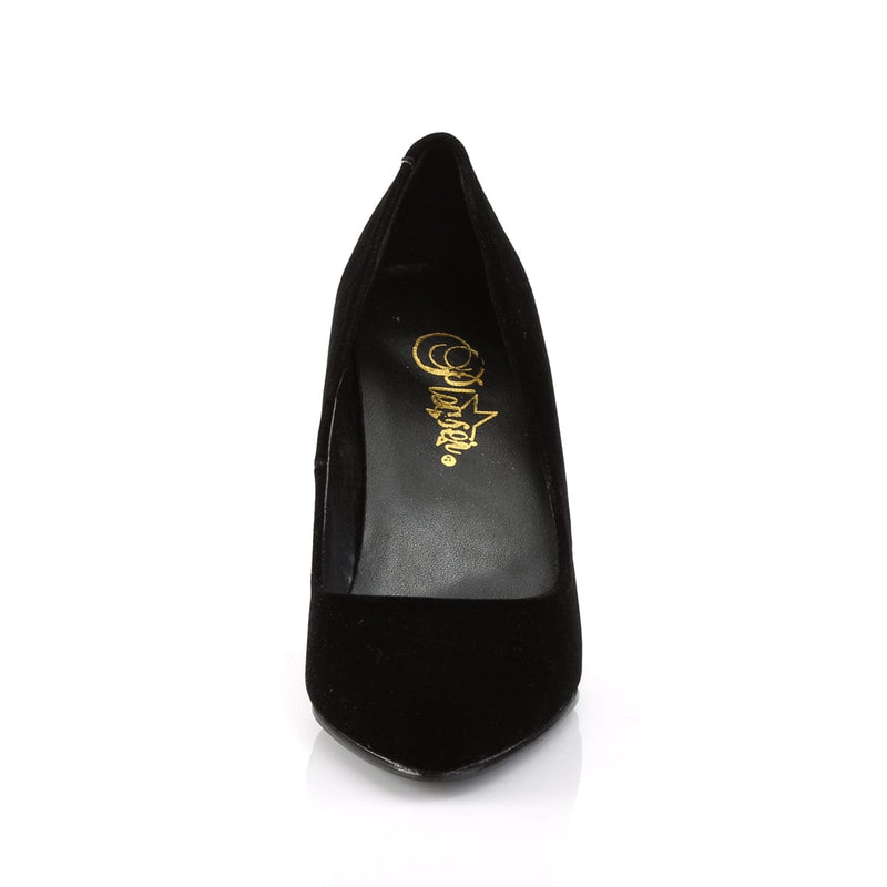VANITY-420 Black Velvet Pump Pleaser US Size (Women's): 5