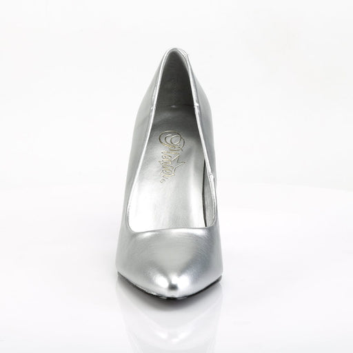 VANITY-420 Silver Faux Leather Pump Pleaser US Size (Women's): 5